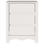 Cabinet de Noche ""DRAMMEN"" Blanco 45x35x56 cm Madera Sólida de Pino de , Mesitas de noche - Ref: Foro24-42003049, Precio: 7...