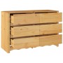 Cómoda ""DRAMMEN"" 111x43x73,5 cm de Madera Sólida de Pino de , Cajoneras - Ref: Foro24-42003050, Precio: 186,59 €, Descuento: %