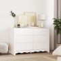 Comoda ""DRAMMEN"" Blanca 111x43x73,5 cm de Madera Sólida de Pino de , Cajoneras - Ref: Foro24-42003051, Precio: 185,30 €, De...