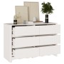 Comoda ""DRAMMEN"" Blanca 111x43x73,5 cm de Madera Sólida de Pino de , Cajoneras - Ref: Foro24-42003051, Precio: 185,30 €, De...