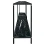Black tempered glass console table 180x35x75.5 cm by vidaXL, Side tables - Ref: Foro24-331705, Price: 91,80 €, Discount: %