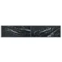 Black tempered glass console table 180x35x75.5 cm by vidaXL, Side tables - Ref: Foro24-331705, Price: 91,80 €, Discount: %