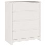 Cajonera  ""DRAMMEN"" Blanca 76,5x40x91 cm Madera Maciza de Pino | Foro24.es | Tu tienda online para hogar, jardín y más Foro24.es