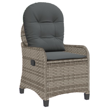 Sillón Reclinable  con Cojín Gris de Ratán Poliéster | Foro24.es | Tu tienda online para hogar, jardín y más Foro24.es