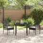 Sillas de Jardín 2 pcs con Cojines Negro Poliratán de , Sillas de jardín - Ref: Foro24-42003445, Precio: 120,53 €, Descuento: %