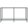 Mesa de consola vidrio templado blanco 140x35x75,5 cm de vidaXL, Mesas auxiliares - Ref: Foro24-331696, Precio: 74,98 €, Desc...