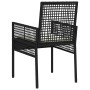Sillas de Jardín 2 pcs con Cojines Negro Poliratán de , Sillas de jardín - Ref: Foro24-42003445, Precio: 120,53 €, Descuento: %