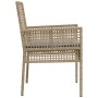 sillas de jardín 2 pcs con cojines beige de ratán sintético de , Sillas de jardín - Ref: Foro24-42003448, Precio: 115,25 €, D...