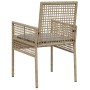sillas de jardín 2 pcs con cojines beige de ratán sintético de , Sillas de jardín - Ref: Foro24-42003448, Precio: 115,25 €, D...