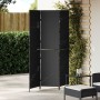 Biombo de 3 paneles plegable negro 146x180 cm de poliratán de , Divisores de ambientes - Ref: Foro24-42003668, Precio: 101,42...
