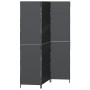Biombo de 3 paneles plegable negro 146x180 cm de poliratán de , Divisores de ambientes - Ref: Foro24-42003668, Precio: 101,42...