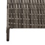 Divisor de habitación 3 paneles plegable gris 147x180 cm ratán polipropileno de , Divisores de ambientes - Ref: Foro24-420036...