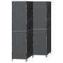 Divisor de ambientes de 4 paneles plegable negro 195x180 cm de poli ratán de , Divisores de ambientes - Ref: Foro24-42003672,...
