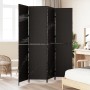 Divisor de ambientes de 4 paneles plegable negro 195x180 cm de poli ratán de , Divisores de ambientes - Ref: Foro24-42003672,...
