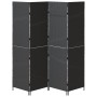 Divisor de ambientes de 4 paneles plegable negro 195x180 cm de poli ratán de , Divisores de ambientes - Ref: Foro24-42003672,...