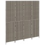 Divisor de habitaciones 4 paneles plegable gris 195x180 cm poli ratán de , Divisores de ambientes - Ref: Foro24-42003674, Pre...