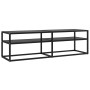 Mueble para TV vidrio templado negro 140x40x40,5 cm de vidaXL, Muebles TV - Ref: Foro24-331715, Precio: 111,48 €, Descuento: %
