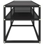 Mueble para TV vidrio templado negro 140x40x40,5 cm de vidaXL, Muebles TV - Ref: Foro24-331715, Precio: 111,48 €, Descuento: %