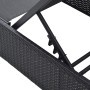 Tumbona Negra 60x200x27 cm de Ratán Sintético de , Tumbonas - Ref: Foro24-42004125, Precio: 174,00 €, Descuento: %