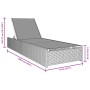 Tumbona Negra 60x200x27 cm de Ratán Sintético de , Tumbonas - Ref: Foro24-42004125, Precio: 174,00 €, Descuento: %
