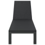 Tumbona con Ruedas Negra de Poliratán de , Tumbonas - Ref: Foro24-42004129, Precio: 150,49 €, Descuento: %