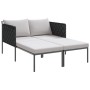 Tumbona con cojines para 2 personas Anthracite 115x153x69,5 cm Acero de , Tumbonas - Ref: Foro24-42004134, Precio: 260,56 €, ...