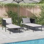 Tumbona con cojines para 2 personas Anthracite 115x153x69,5 cm Acero de , Tumbonas - Ref: Foro24-42004134, Precio: 260,56 €, ...