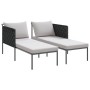 Tumbona con cojines para 2 personas Anthracite 115x153x69,5 cm Acero de , Tumbonas - Ref: Foro24-42004134, Precio: 260,56 €, ...
