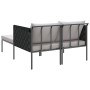 Tumbona con cojines para 2 personas Anthracite 115x153x69,5 cm Acero de , Tumbonas - Ref: Foro24-42004134, Precio: 260,56 €, ...