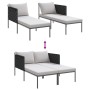 Tumbona con cojines para 2 personas Anthracite 115x153x69,5 cm Acero de , Tumbonas - Ref: Foro24-42004134, Precio: 260,56 €, ...