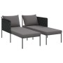 Tumbona con cojines para 2 personas Anthracite 115x153x69,5 cm Acero de , Tumbonas - Ref: Foro24-42004135, Precio: 260,56 €, ...