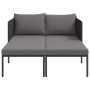 Tumbona con cojines para 2 personas Anthracite 115x153x69,5 cm Acero de , Tumbonas - Ref: Foro24-42004135, Precio: 260,56 €, ...