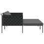Tumbona con cojines para 2 personas Anthracite 115x153x69,5 cm Acero de , Tumbonas - Ref: Foro24-42004135, Precio: 260,56 €, ...