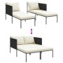 Tumbona con cojines para 2 personas color antracita 115x153x69,5 cm de acero de , Tumbonas - Ref: Foro24-42004136, Precio: 26...