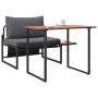 Conjunto de Comedor de Jardín de 2 Piezas con Asiento Individual y Cojines Antracita de , Conjuntos de jardín - Ref: Foro24-4...