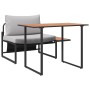 Conjunto de Comedor de Jardín de 2 Piezas Silla Individual con Cojines Gris Claro de , Conjuntos de jardín - Ref: Foro24-4200...
