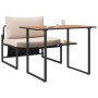 Conjunto de Comedor Jardín de 2 Piezas Silla Individual con Cojines Taupe de , Conjuntos de jardín - Ref: Foro24-42004139, Pr...