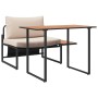 Conjunto de Comedor Jardín de 2 Piezas Silla Individual con Cojines Taupe de , Conjuntos de jardín - Ref: Foro24-42004139, Pr...