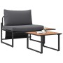 Conjunto de sofá de jardín de 2 piezas con asiento individual y cojines antracita de , Conjuntos de jardín - Ref: Foro24-4200...