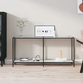 Mesa consola vidrio templado blanco 160x35x75,5 cm de vidaXL, Mesas auxiliares - Ref: Foro24-331700, Precio: 94,26 €, Descuen...