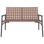 Banco de Jardín Negro 113x79x75 cm Ratán Sintético de , Sillas de jardín - Ref: Foro24-42004144, Precio: 123,30 €, Descuento: %