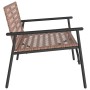 Banco de Jardín Negro 113x79x75 cm Ratán Sintético de , Sillas de jardín - Ref: Foro24-42004144, Precio: 123,30 €, Descuento: %