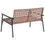 Banco de Jardín Negro 113x79x75 cm Ratán Sintético de , Sillas de jardín - Ref: Foro24-42004144, Precio: 123,30 €, Descuento: %