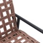 Set de café para exteriores de 4 piezas en ratán y acero marrón de , Conjuntos de jardín - Ref: Foro24-42004145, Precio: 273,...