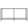 Mesa consola vidrio templado blanco 160x35x75,5 cm de vidaXL, Mesas auxiliares - Ref: Foro24-331700, Precio: 94,26 €, Descuen...