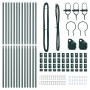 Conjunto de Postes de Cerca  Conjunto de 13 Verde Metal | Foro24.es | Tu tienda online para hogar, jardín y más Foro24.es