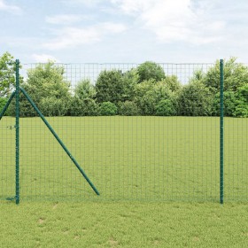 Set de Poste de Cerca Set de 7 Verde Metal de , Postes de cerca - Ref: Foro24-42004200, Precio: 71,62 €, Descuento: %