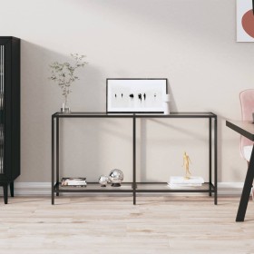 Mesa consola transparente vidrio templado 140x35x75,5 cm de vidaXL, Mesas auxiliares - Ref: Foro24-331694, Precio: 88,66 €, D...