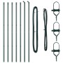 Set de Poste de Cerca Set de 7 Verde Metal de , Postes de cerca - Ref: Foro24-42004200, Precio: 71,62 €, Descuento: %