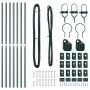 Set de Poste de Cerca Set de 7 Verde Metal de , Postes de cerca - Ref: Foro24-42004200, Precio: 71,62 €, Descuento: %